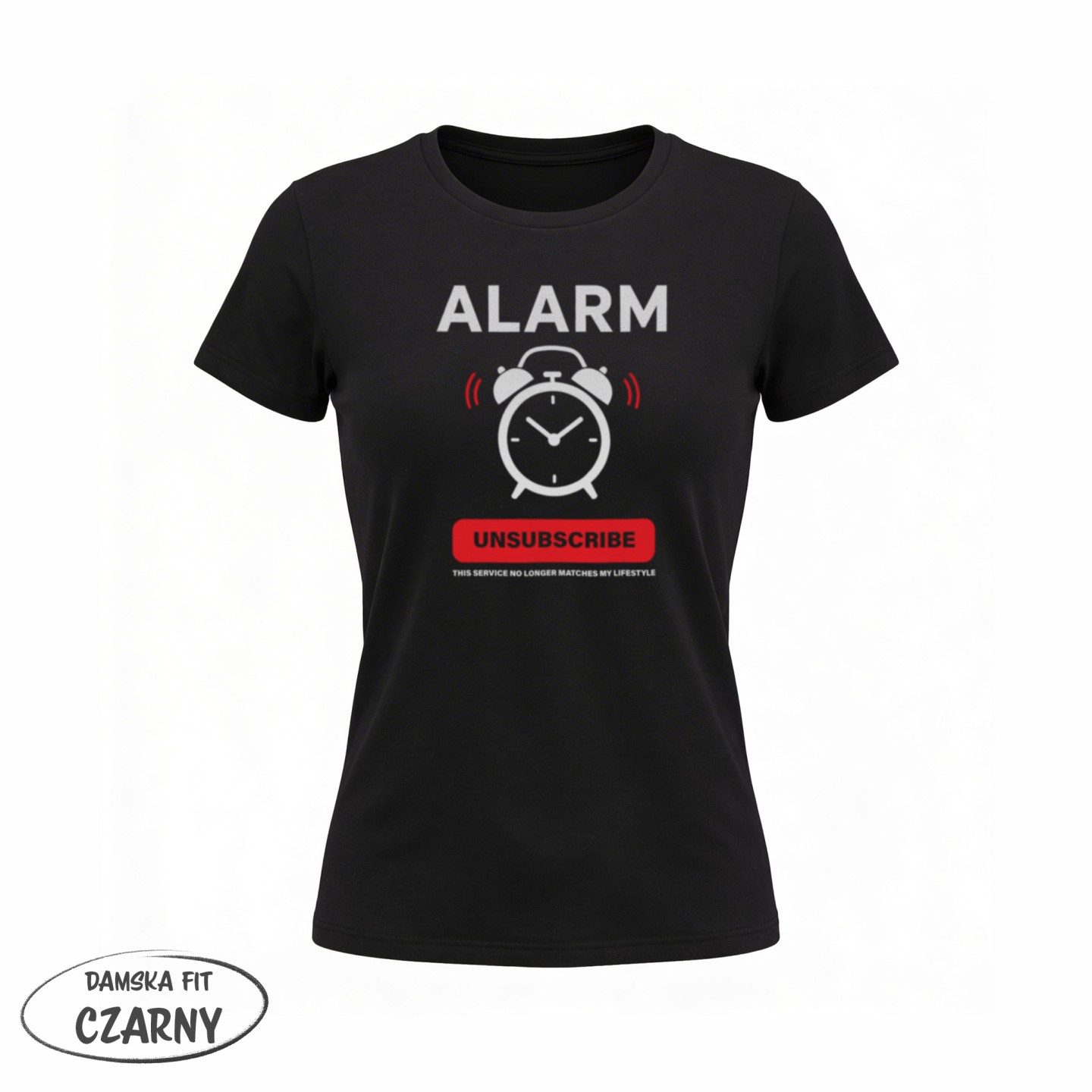 Dla śpiochów - Unsubscribe Alarm Clock - nie pasuje już do mojego stylu życia - variant - FRONT_MANEKIN_CLEAR_LABEL