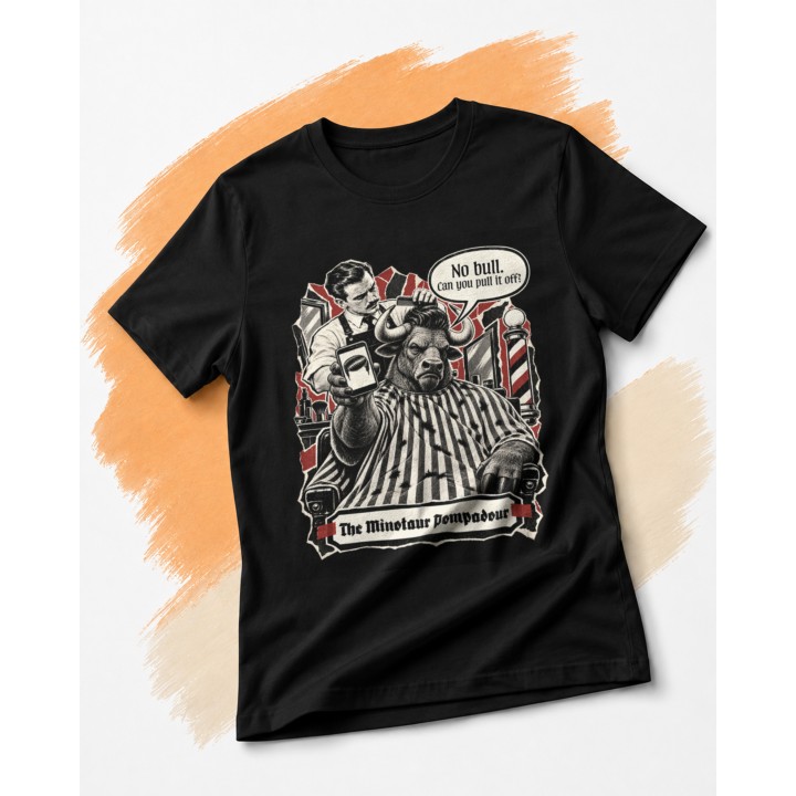 Barber - The minotaur Pompodour - main - BLACK_ORANGE_1