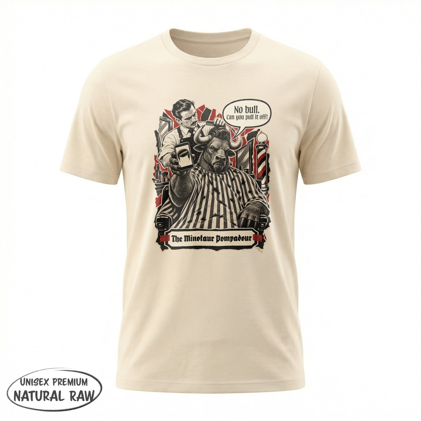 Barber - The minotaur Pompodour - variant - FRONT_MANEKIN_CLEAR_LABEL