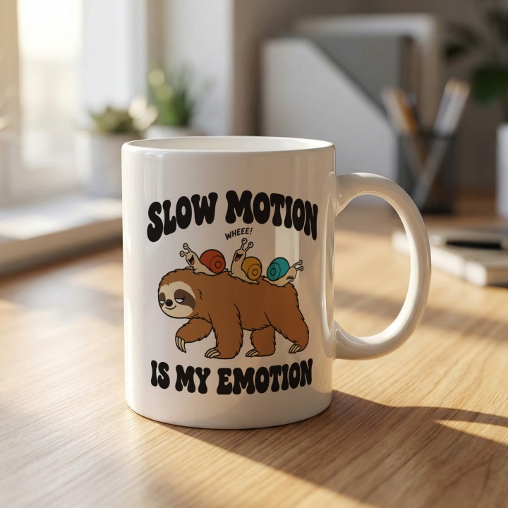 Kubek z napisem Slow Motion is my emotion