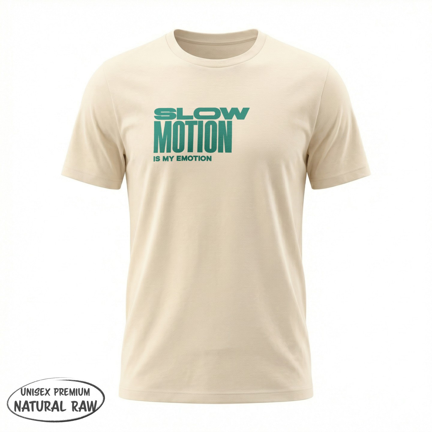 Koszulka z napisem Slow Motion Is My Emotion
