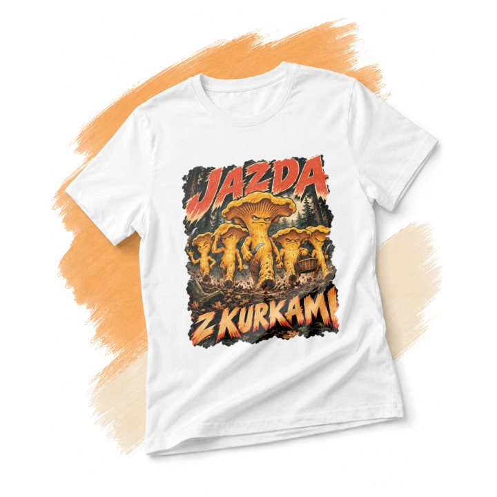 Koszulka z nadrukiem Jazda z kurkami