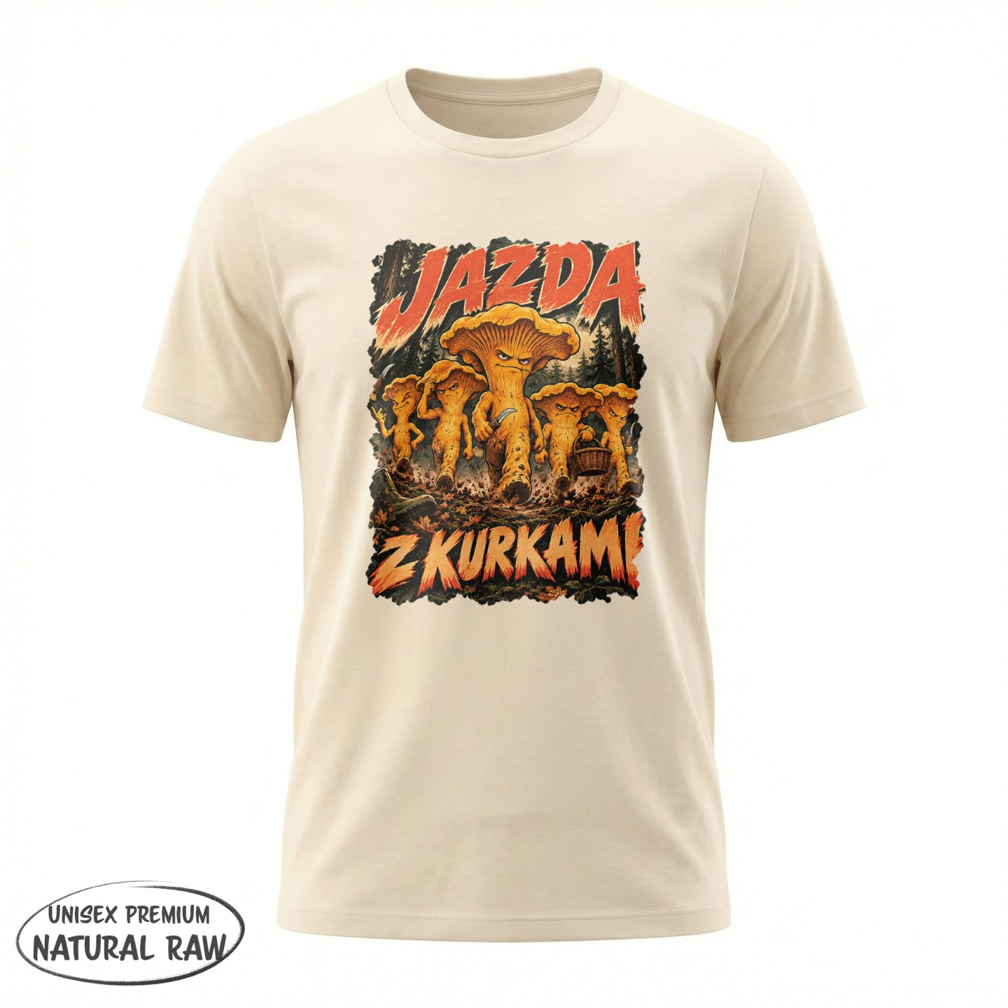 Koszulka z nadrukiem Jazda z kurkami