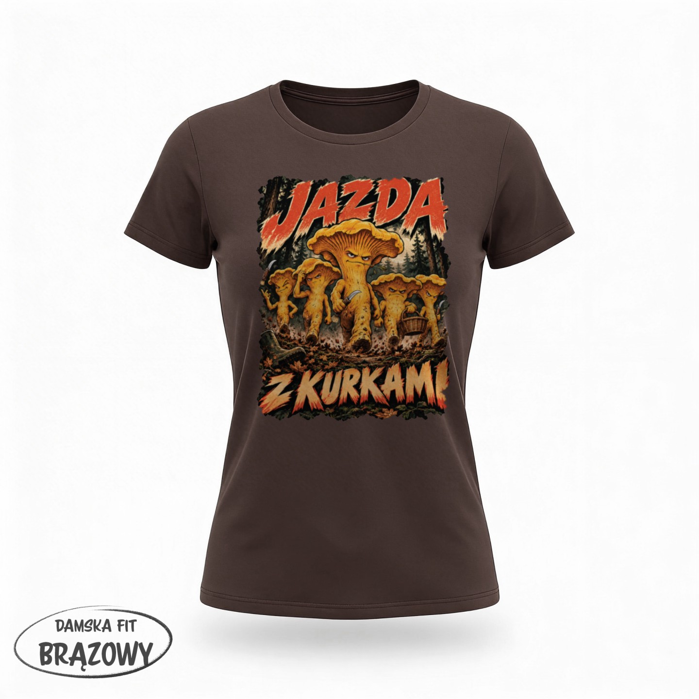 Koszulka z nadrukiem Jazda z kurkami