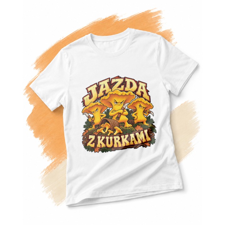 Koszulka dla grzybiarza Jazda z Kurkami