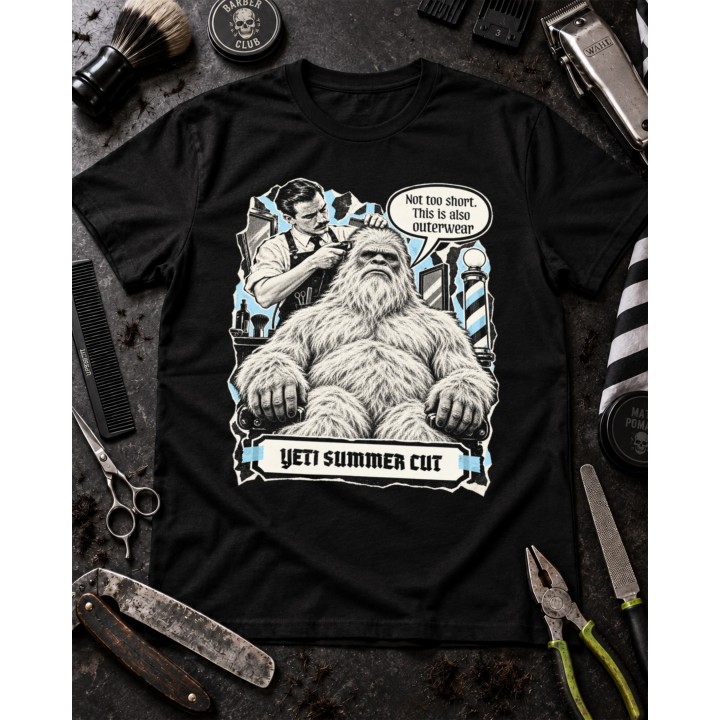 Koszulka Barber Yeti Summer Cut – Letnie Strzyżenie Potwora