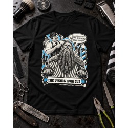 Koszulka z wikingiem u barbera – The Viking War Cut