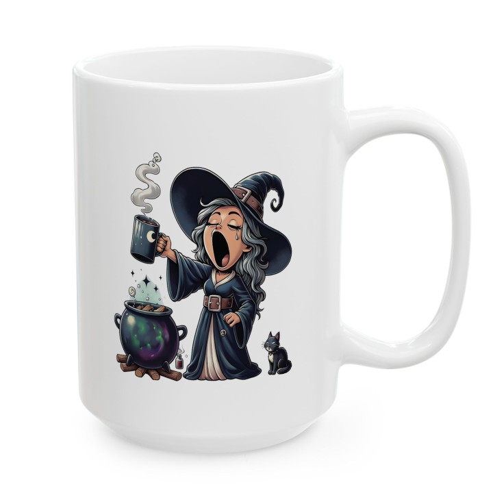 Kubek z nadrukiem „Ja nie bluźnię, ja rzucam zaklęcia” – śmieszny kubek czarownica