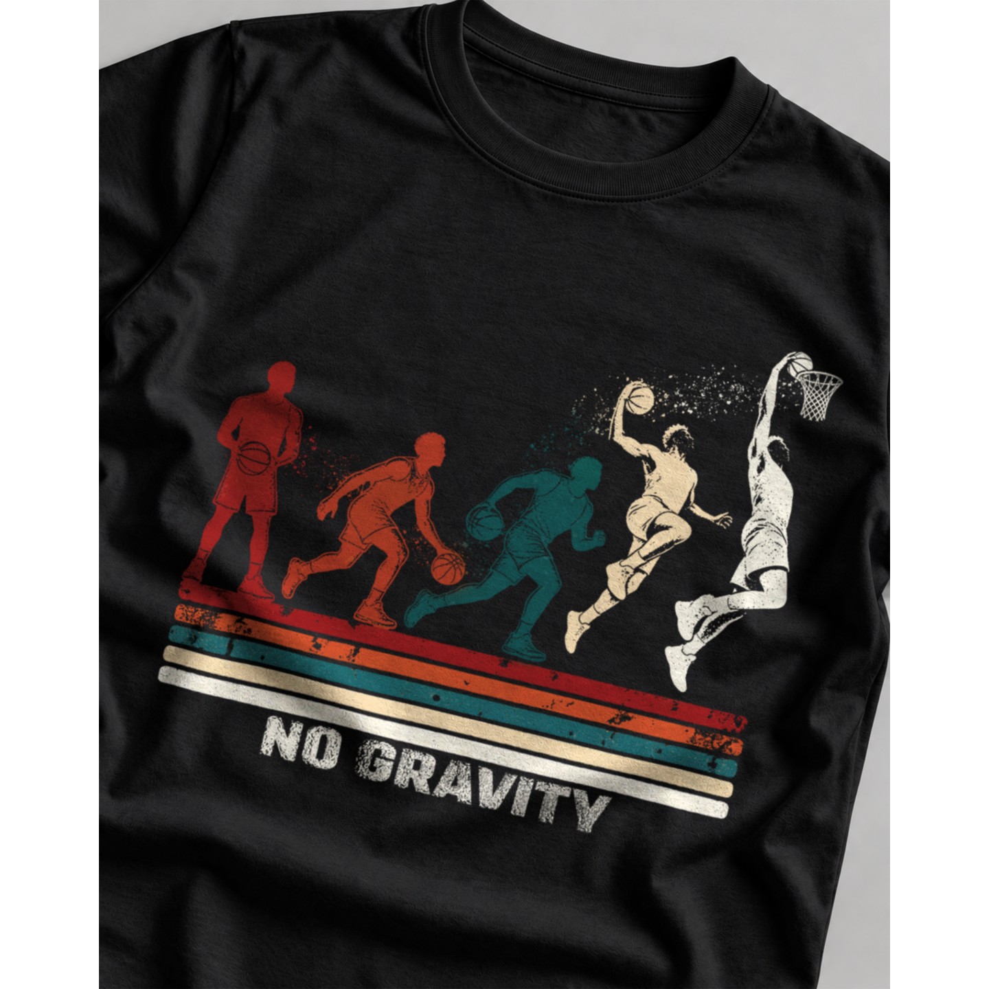 Koszykówka - No Gravity – Damska Fit Czarna