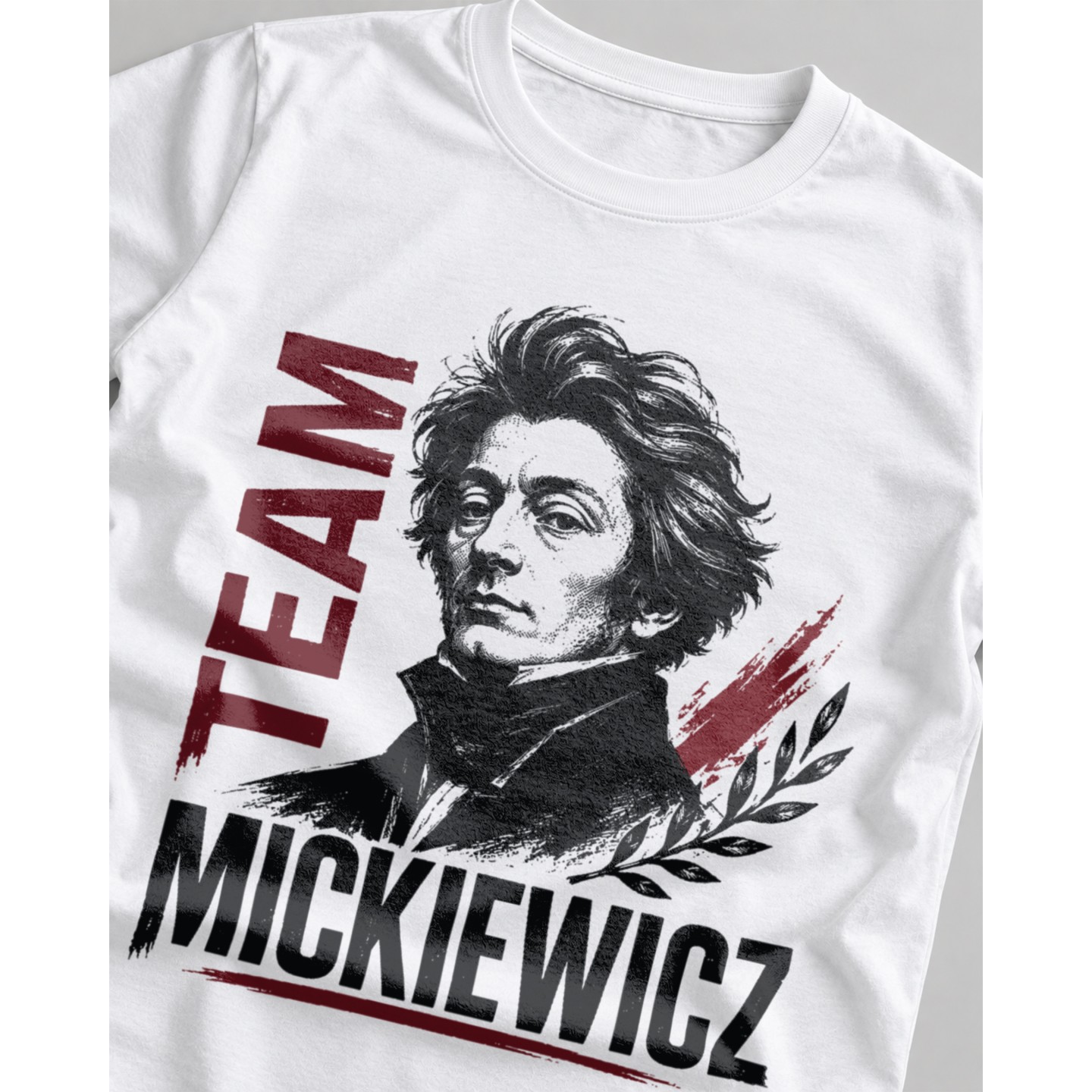 Koszulka Team Mickiewicz Romantyzm Crew – Damska fit biała