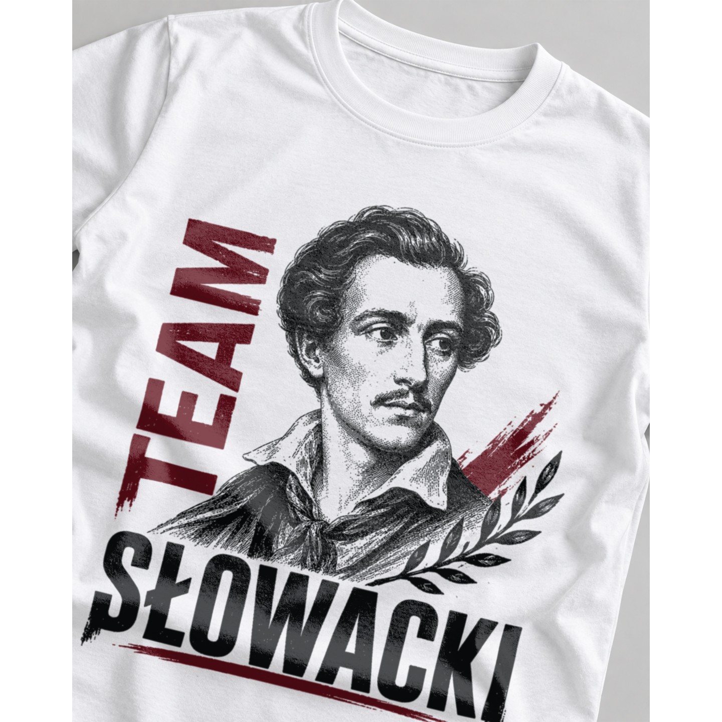 Koszulka Team Słowacki Romantyzm Crew – Damska fit biała