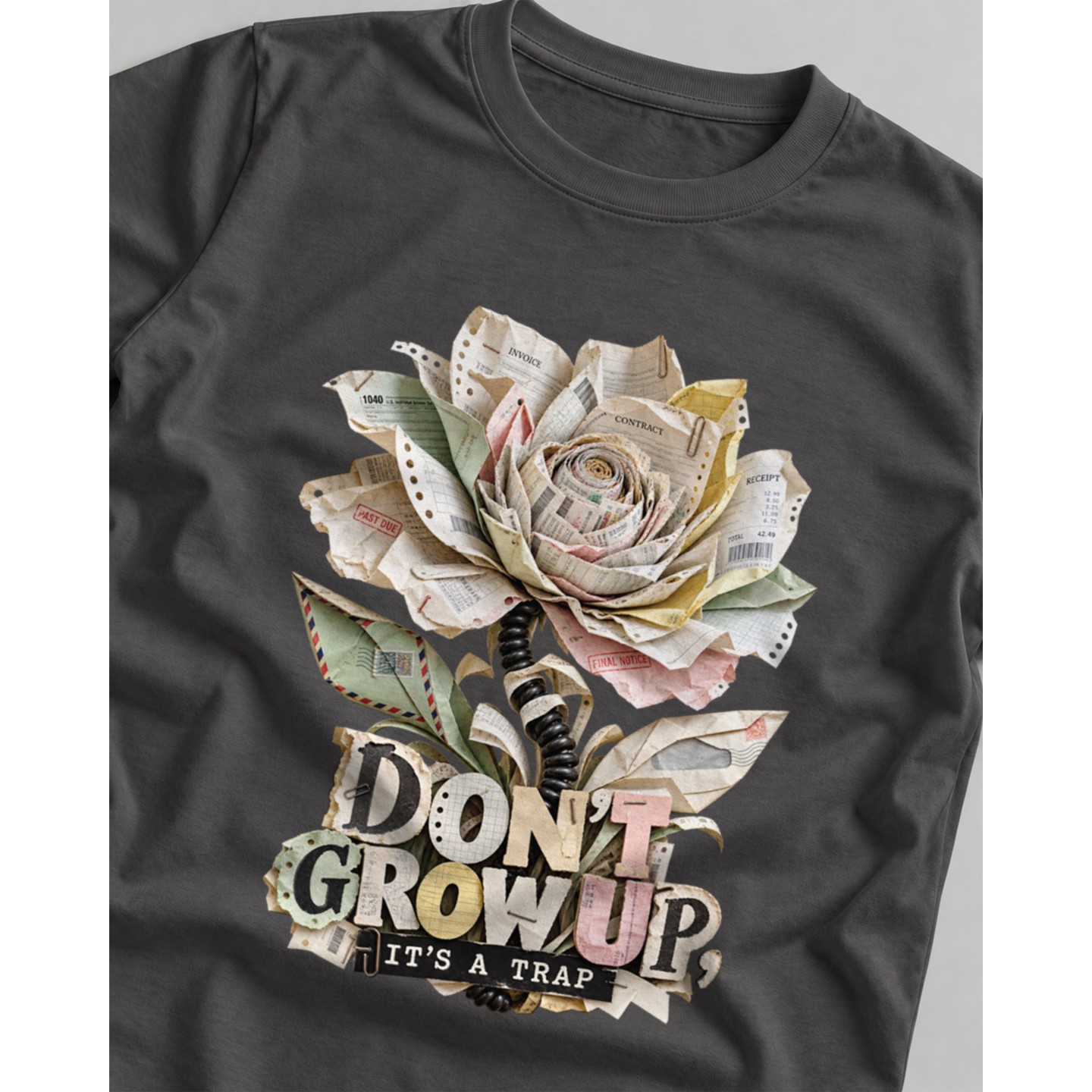 Koszulka z nadrukiem Don't Grow Up It's A Trap