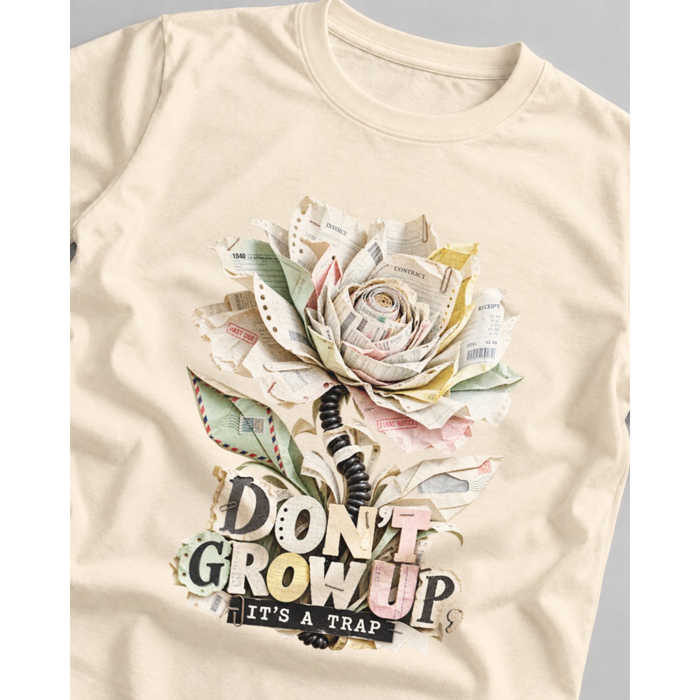 Koszulka z nadrukiem Don't Grow Up It's A Trap