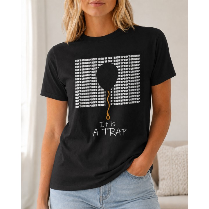 Graficzny t-shirt z typograficznym motywem balonu