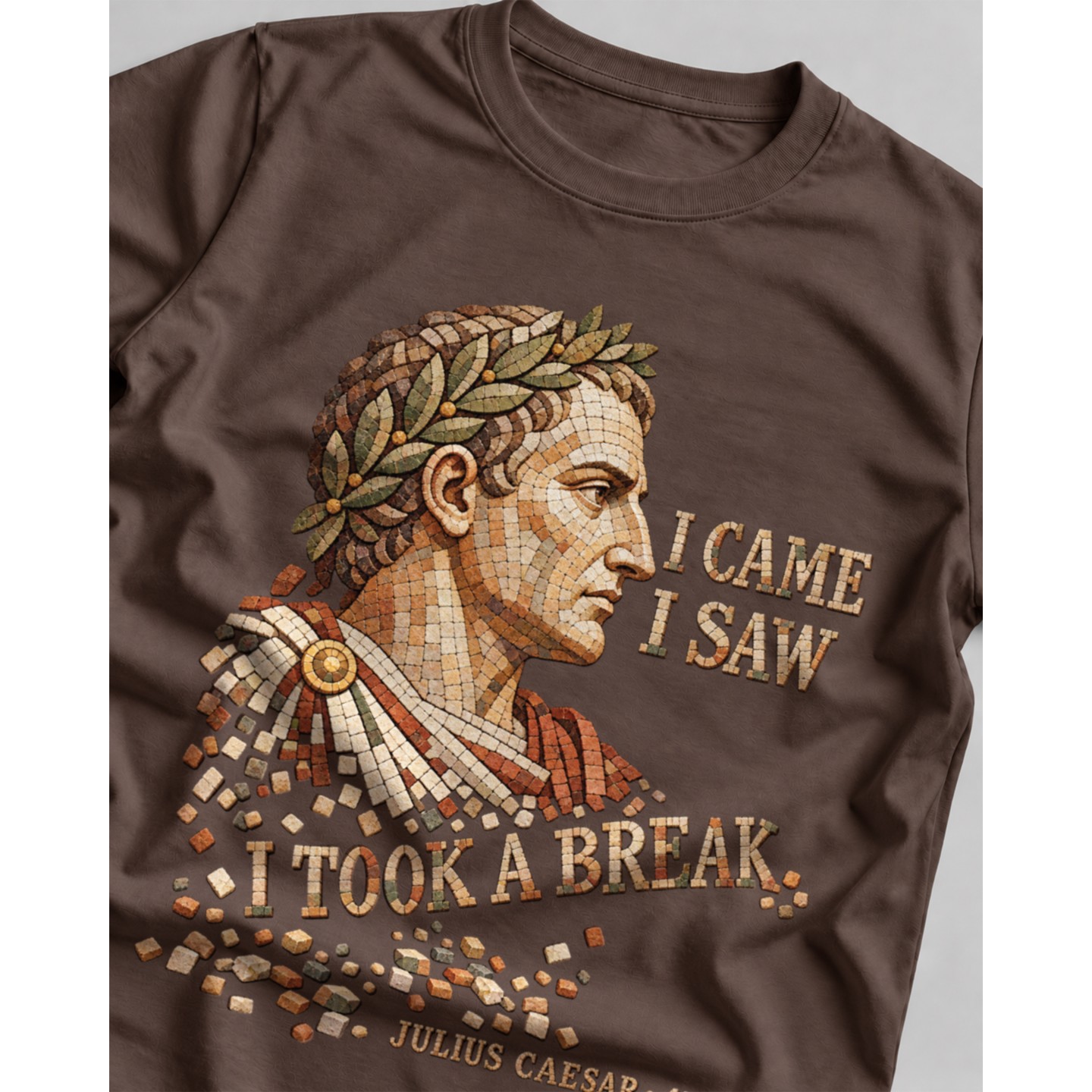 Koszulka z nadrukiem Julius Caesar I came I saw I took a break