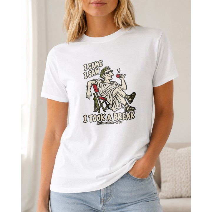 T-shirt z zabawnym motywem historycznym Julius Caesar