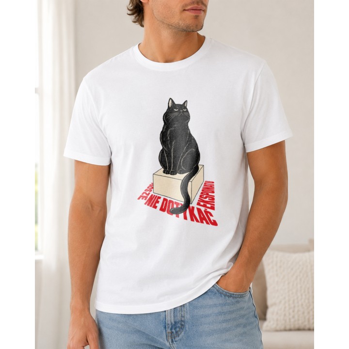 T-shirt z kotem dla kociary i kociarza