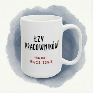 Kubek z nadrukiem „ASAP SRASAP” – śmieszny kubek korporacyjny