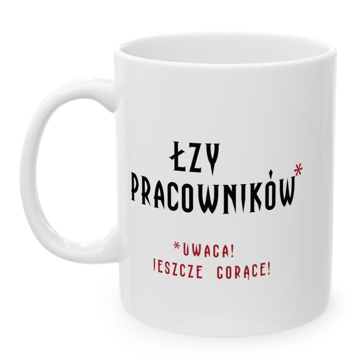 Kubek z nadrukiem „ASAP SRASAP” – śmieszny kubek korporacyjny