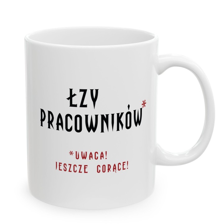Kubek z nadrukiem „ASAP SRASAP” – śmieszny kubek korporacyjny