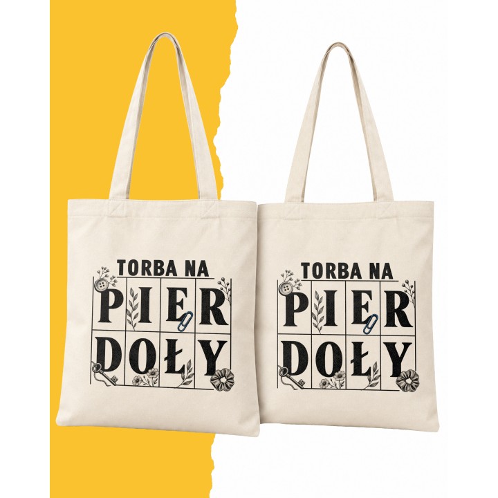 Torba na pierdoły z zabawnym napisem