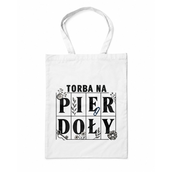Torba na pierdoły z zabawnym napisem