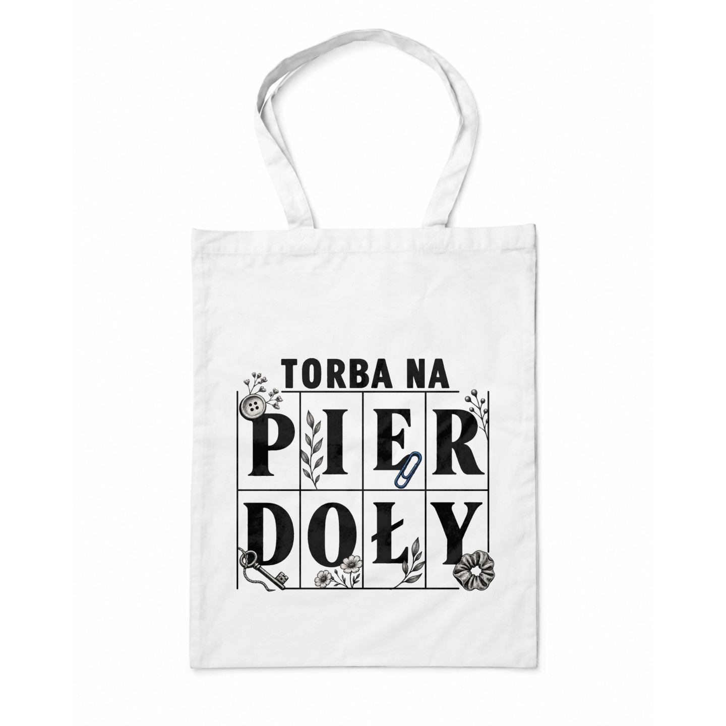 Torba na pierdoły z zabawnym napisem