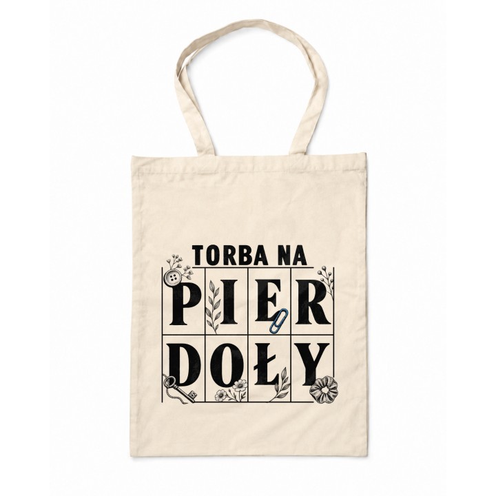 Torba na pierdoły z zabawnym napisem
