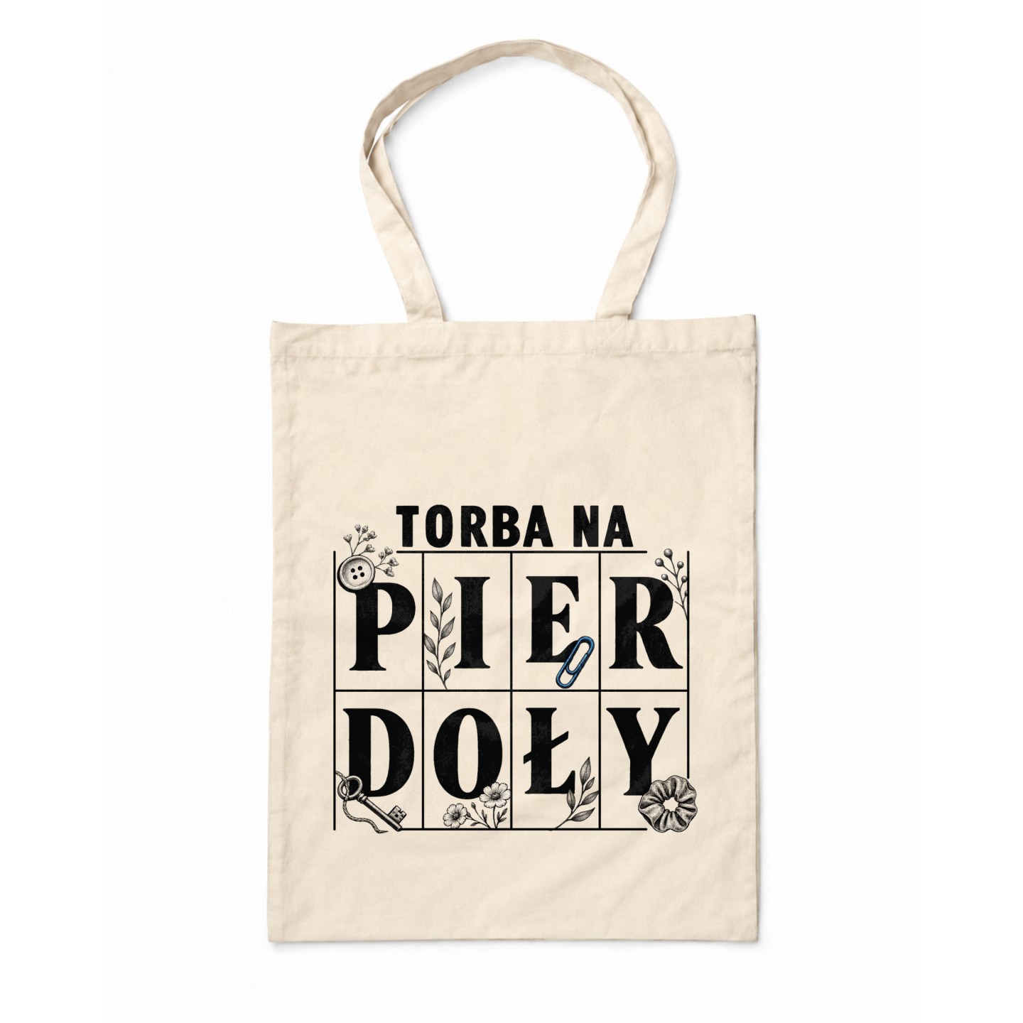 Torba na pierdoły z zabawnym napisem