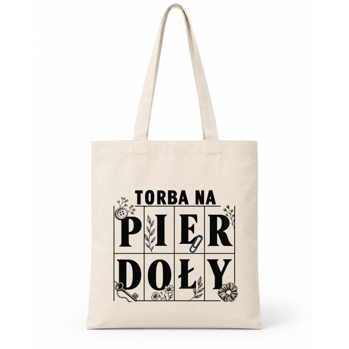 Torba na pierdoły z zabawnym napisem