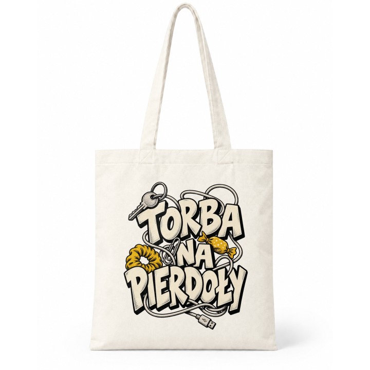 Torba na pierdoły z zabawnym napisem
