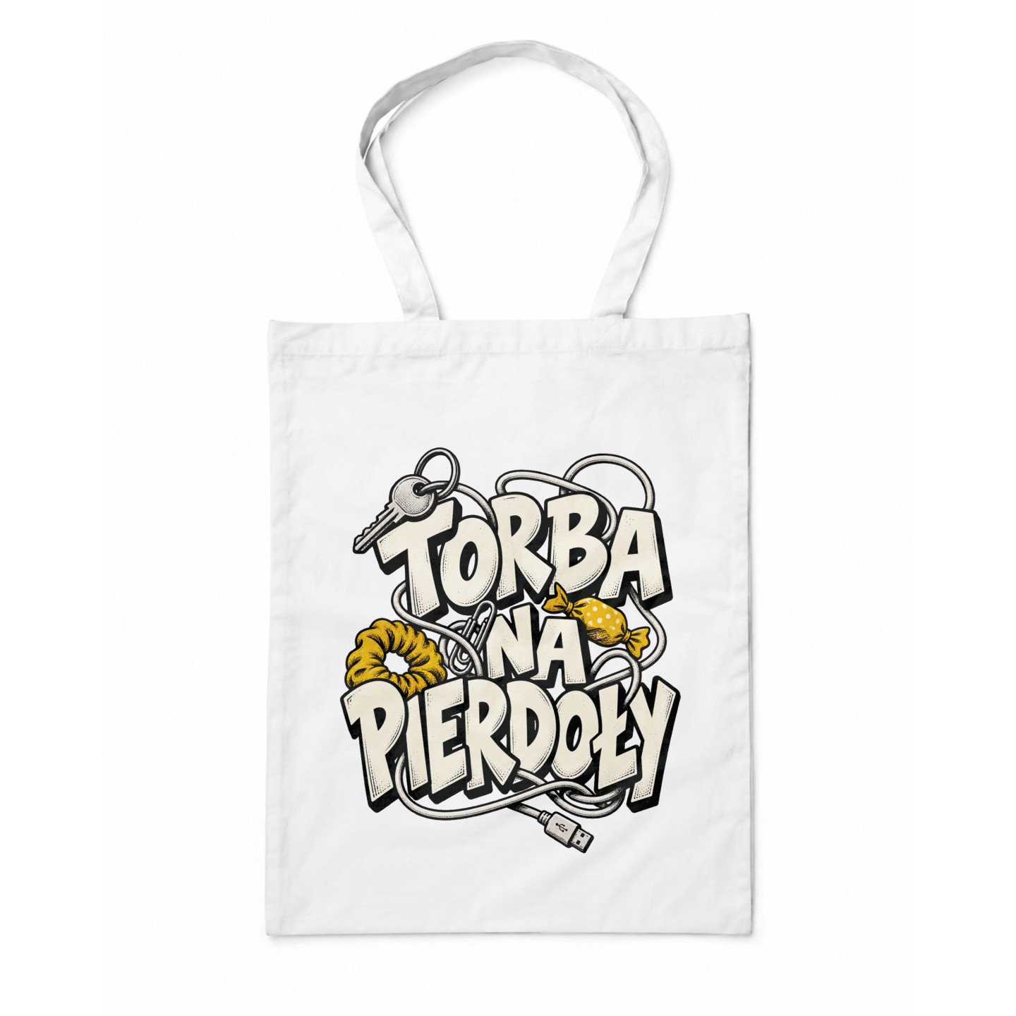 Torba na pierdoły z zabawnym napisem