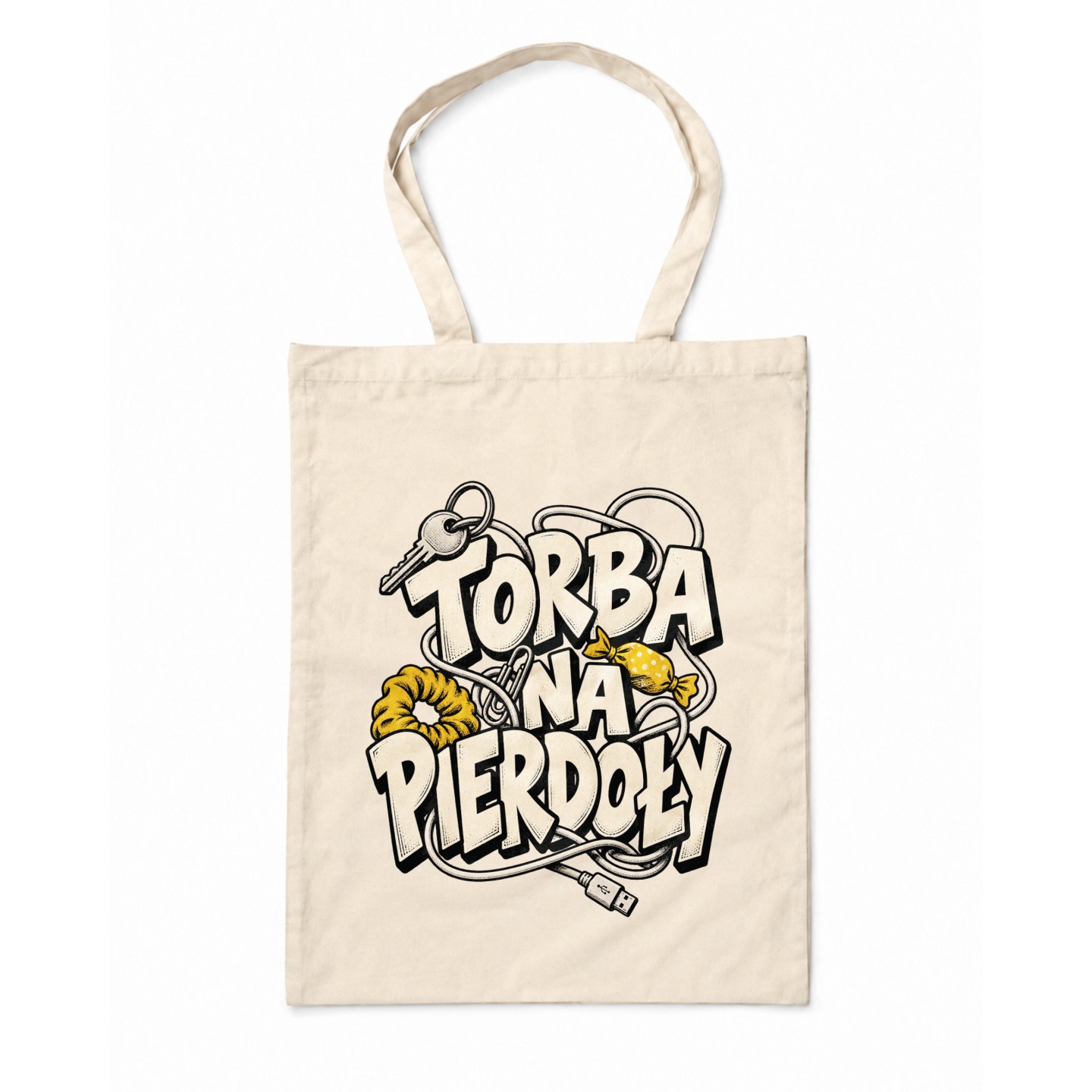 Torba na pierdoły z zabawnym napisem