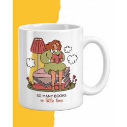 Kubek dla mola książkowego So many books so little time | Prezent dla czytelnika