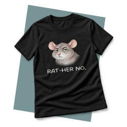 Koszulka Szczur RAT-HER NO | Śmieszna koszulka z gryzoniem