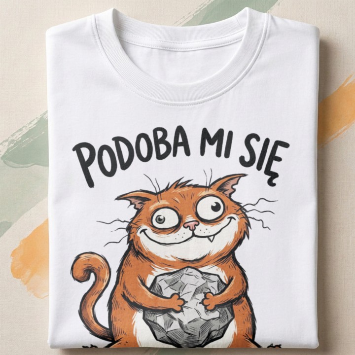 T-shirt z motywem kota dla kociarzy