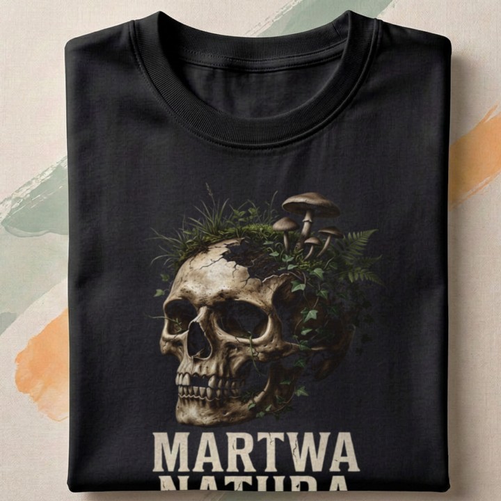 Koszulka Martwa Natura z motywem leśnym