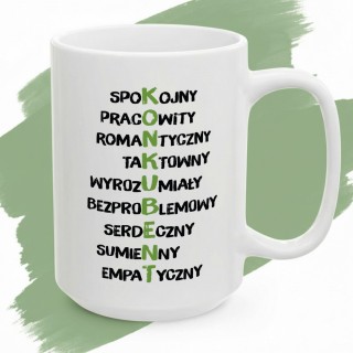 Kubek z nadrukiem KONKUBENT - śmieszny prezent dla chłopaka w nieformalnym związku