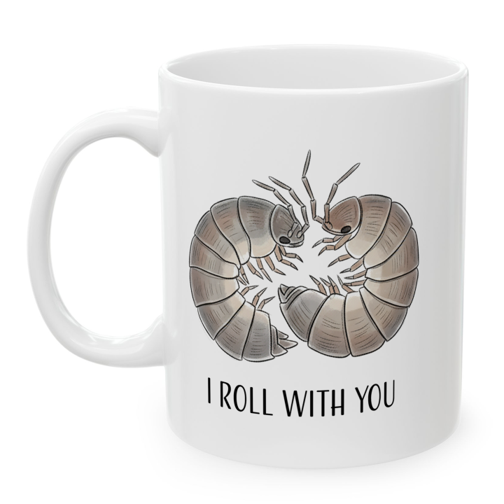 Kubek „I ROLL WITH YOU” – miłosna gra słów