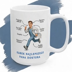 Kubek z nadrukiem Najlepszego Pana Doktora – prezent podziękowanie dla lekarza