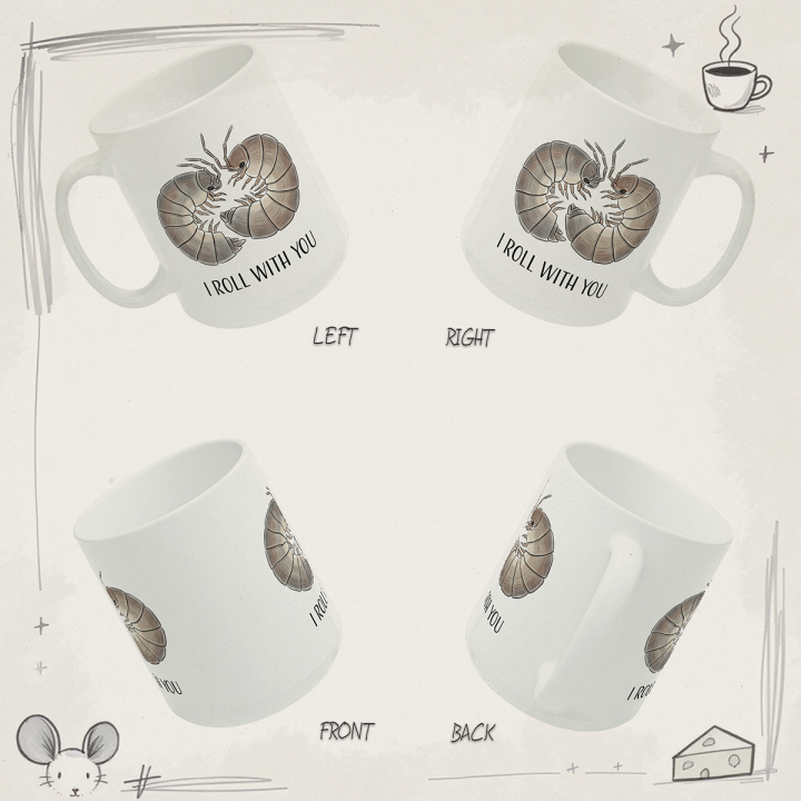 Kubek „I ROLL WITH YOU” – miłosna gra słów