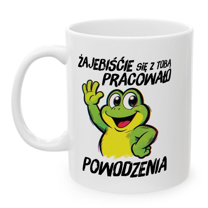 Kubek Prezent na Pożegnanie z Pracy – Żajebiście się z Tobą pracowało – Żaba