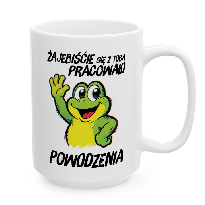 Kubek Prezent na Pożegnanie z Pracy – Żajebiście się z Tobą pracowało – Żaba