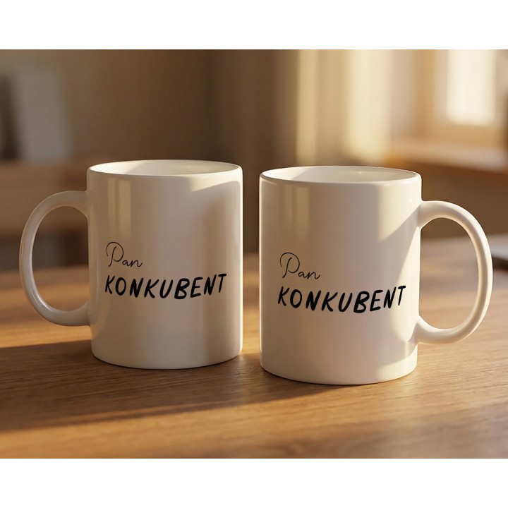 Kubek Pan Konkubent – Śmieszny prezent dla chłopaka i partnera