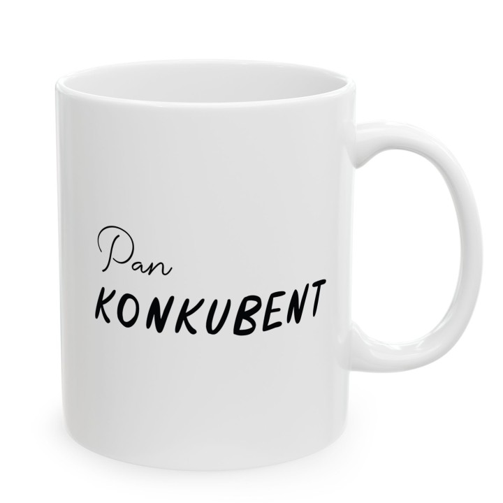 Kubek Pan Konkubent – Śmieszny prezent dla chłopaka i partnera