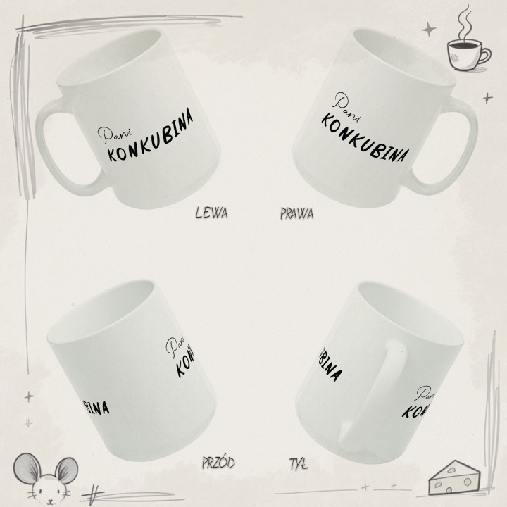 Kubek Pani Konkubina – Śmieszny prezent dla partnerki i dziewczyny