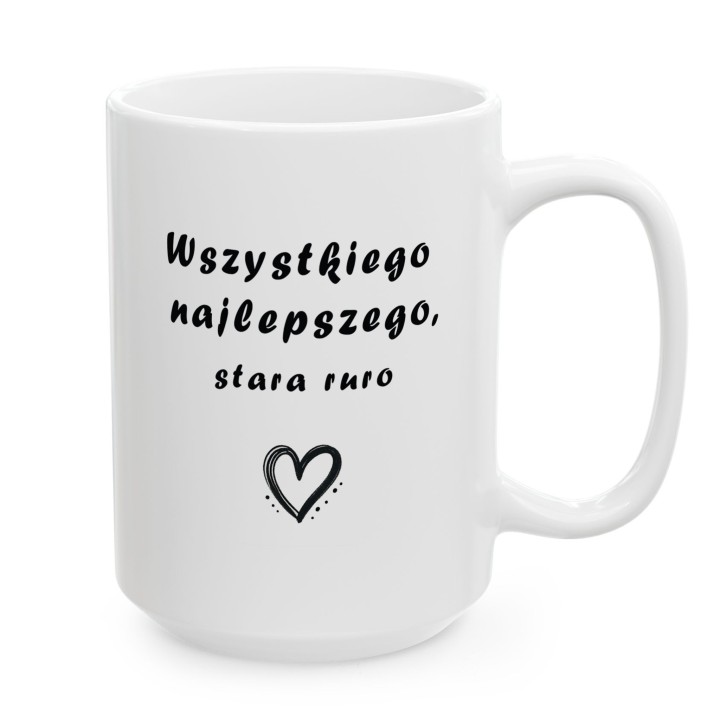 Kubek Wszystkiego najlepszego stara ruro – Prezent dla przyjaciółki