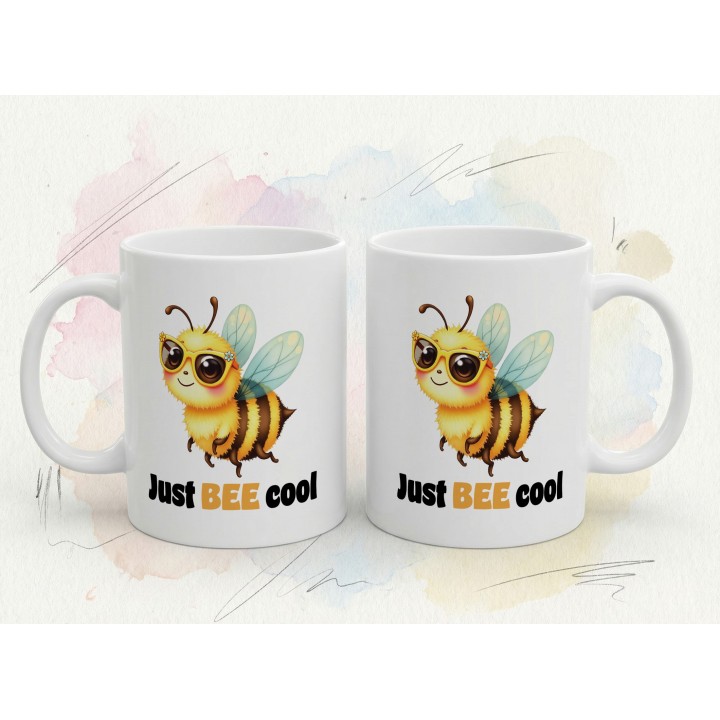 Kubek Just BEE cool – pszczółka, chill i śmieszny vibe na prezent