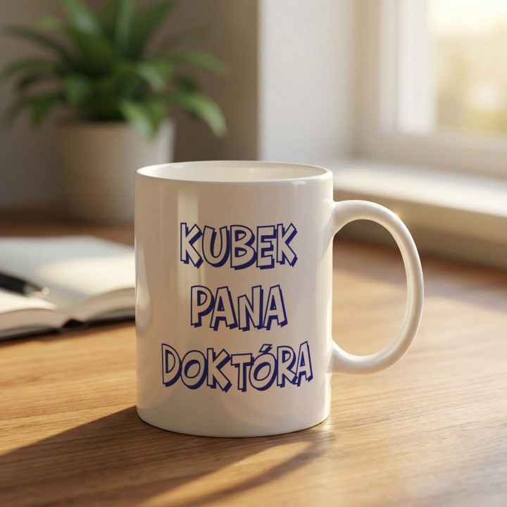 Kubek z nadrukiem Kubek Pana Doktóra – Śmieszny prezent dla lekarza