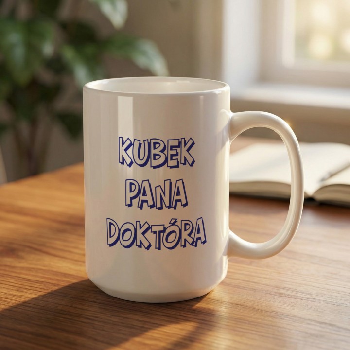 Kubek z nadrukiem Kubek Pana Doktóra – Śmieszny prezent dla lekarza